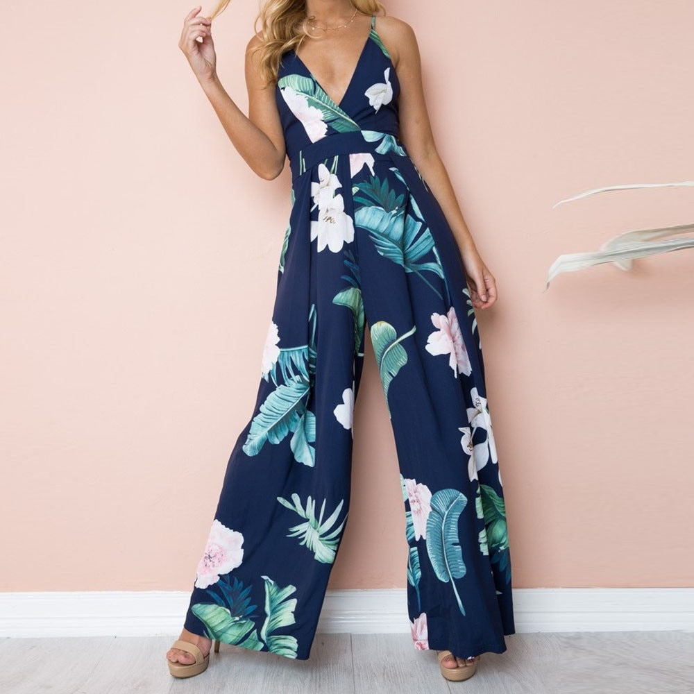 Sleeveless Long Jumpsuit - Debshops