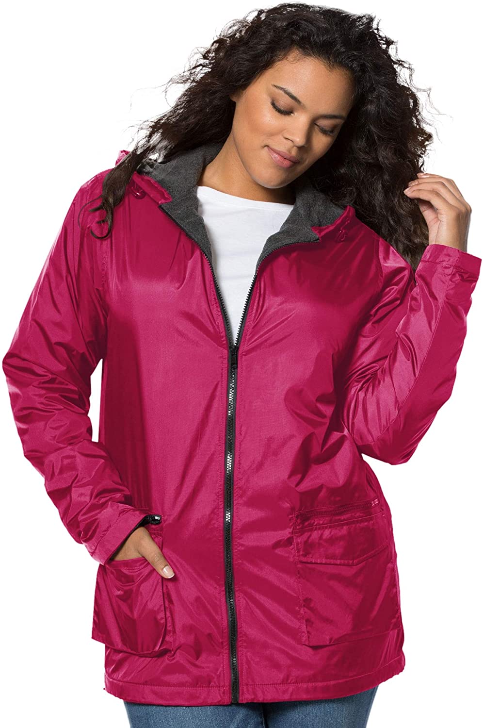 Hooded Jacket with Fleece Lining Lightweight - Debshops