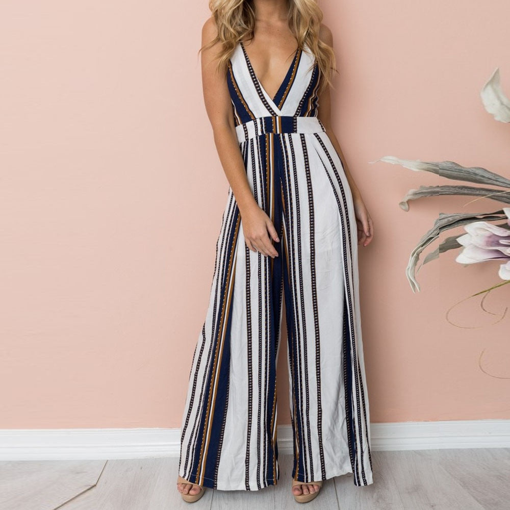 Sleeveless Long Jumpsuit - Debshops