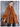 Cape Plaid Poncho Faux Rabbit Fur Big Fur Collar Shawl Thick Warm Knit Cardigan Cloak Coat - Debshops