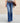 Boyfriend Elastic Waist Slim Fit Elegant Denim Bell Bottom Streetwear Flared Jeans - Debshops