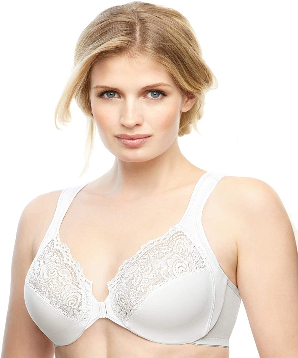 Plus Size Full Figure Wonder-wire Front Close Bra - Debshops