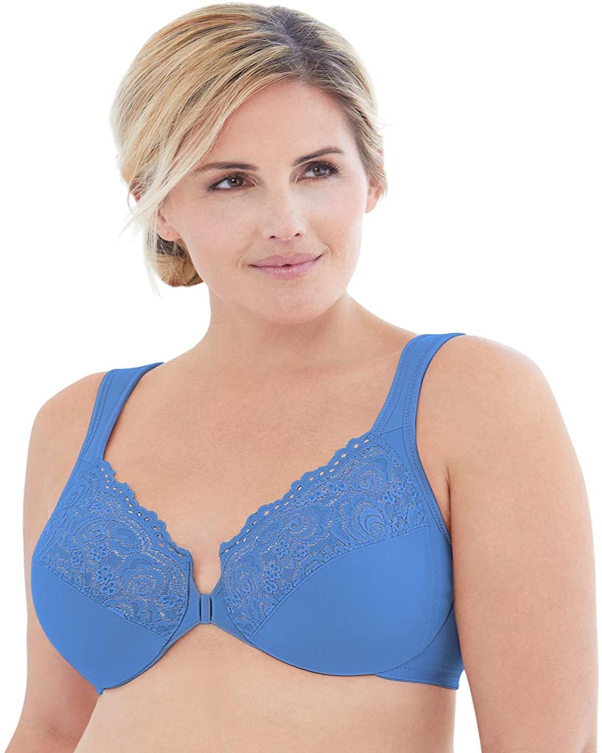 Plus Size Full Figure Wonder-wire Front Close Bra - Debshops