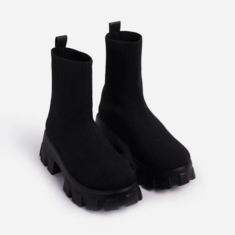 Couple Socks Shoes Knitted Short Boots - Debshops