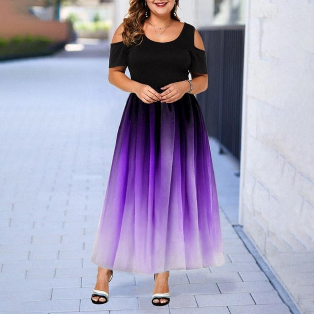 Large Size Elegant Dress Hollow Out - Debshops
