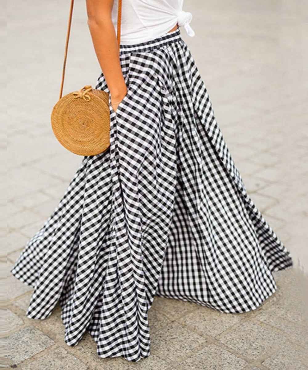 Swing Falda Maxi Skirt - Debshops