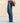 Boyfriend Elastic Waist Slim Fit Elegant Denim Bell Bottom Streetwear Flared Jeans - Debshops