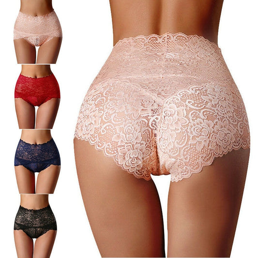 Lace Panties Mesh Floral Lingerie Seamless - Debshops