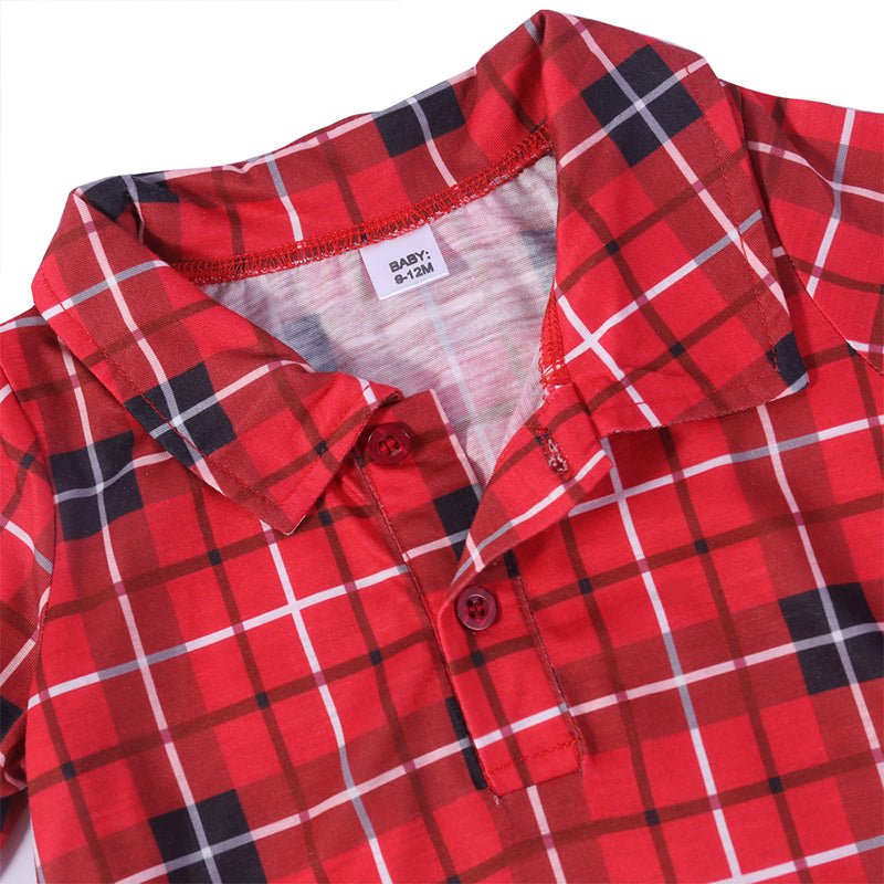 Christmas Matching Pajamas Plaid Cotton Family - Deb Shops