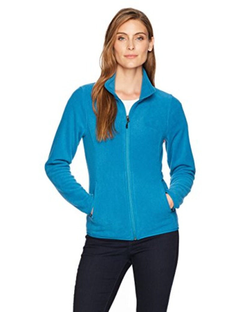 Classic Fit Long - Sleeve Full - Zip Fleece Jacket - Deb Shops