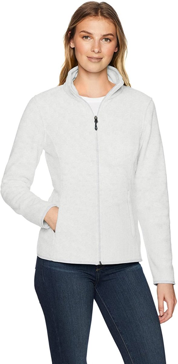 Classic Fit Long - Sleeve Full - Zip Fleece Jacket - Deb Shops
