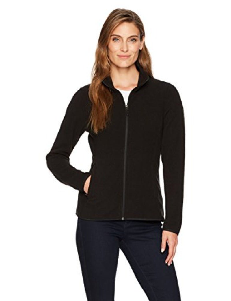 Classic Fit Long - Sleeve Full - Zip Fleece Jacket - Deb Shops