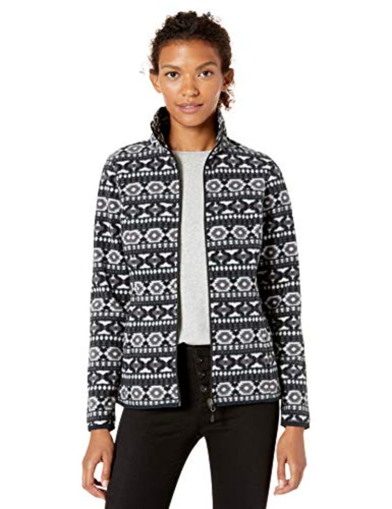 Classic Fit Long - Sleeve Full - Zip Fleece Jacket - Deb Shops