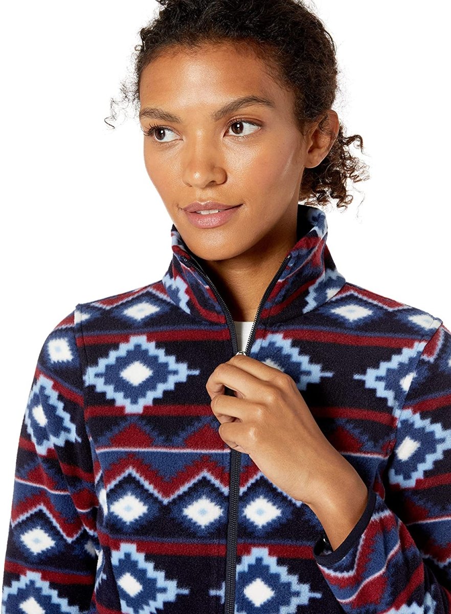 Classic Fit Long - Sleeve Full - Zip Fleece Jacket - Deb Shops