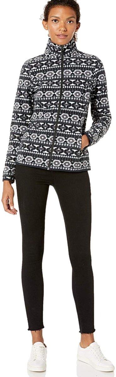 Classic Fit Long - Sleeve Full - Zip Fleece Jacket - Deb Shops