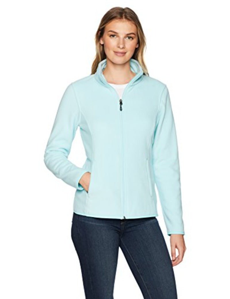 Classic Fit Long - Sleeve Full - Zip Fleece Jacket - Deb Shops