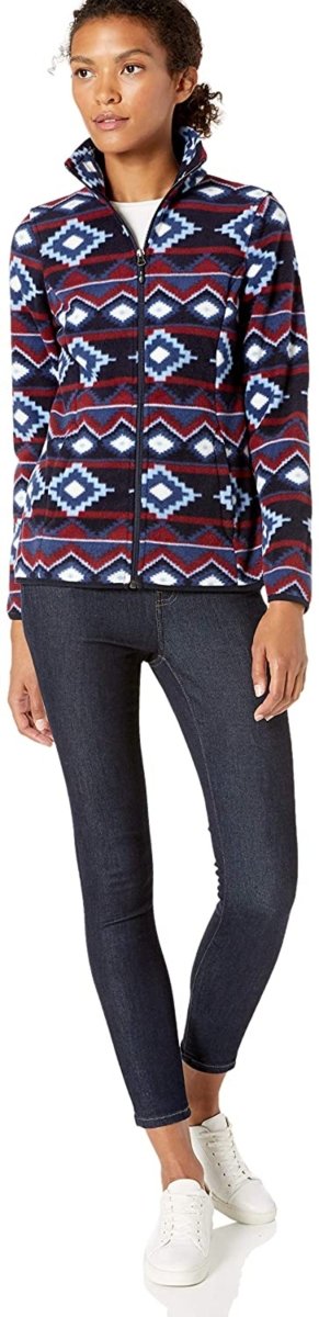 Classic Fit Long - Sleeve Full - Zip Fleece Jacket - Deb Shops