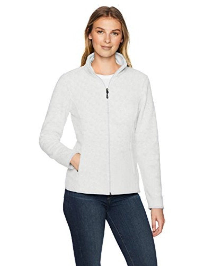 Classic Fit Long - Sleeve Full - Zip Fleece Jacket - Deb Shops