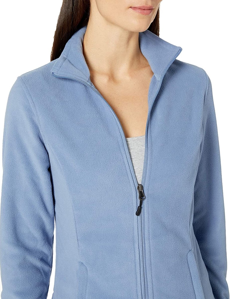 Classic Fit Long - Sleeve Full - Zip Fleece Jacket - Deb Shops
