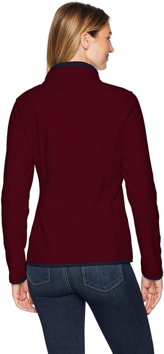 Classic Fit Long - Sleeve Full - Zip Fleece Jacket - Deb Shops