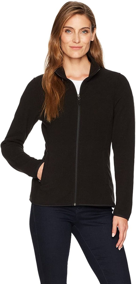 Classic Fit Long - Sleeve Full - Zip Fleece Jacket - Deb Shops