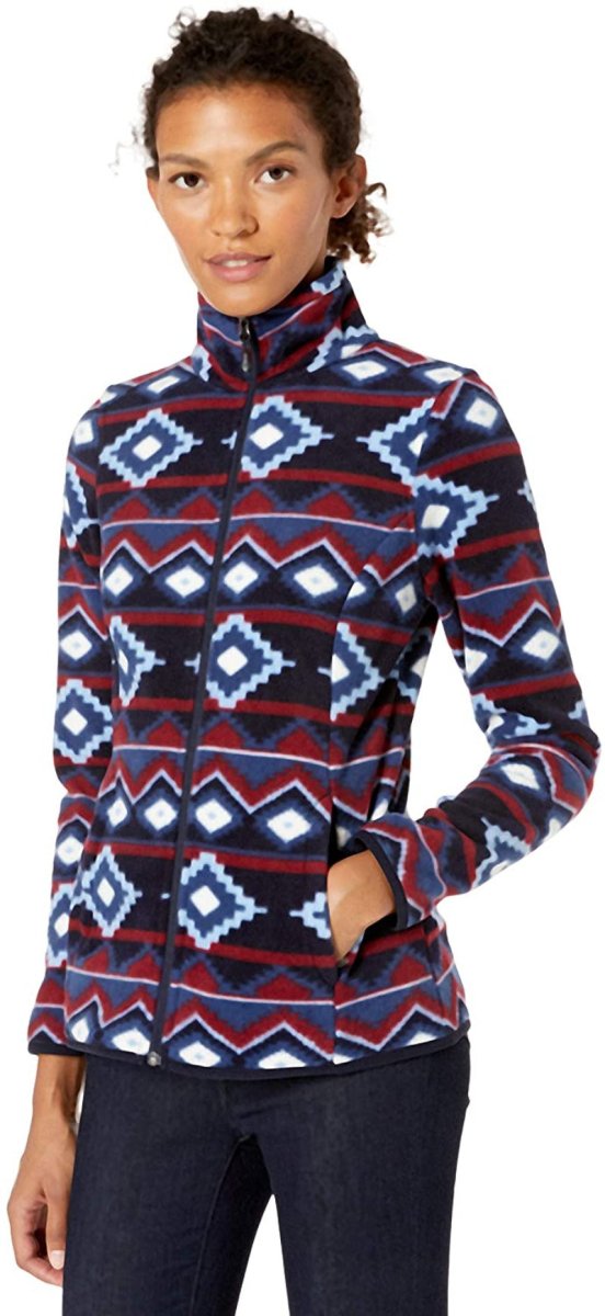 Classic Fit Long - Sleeve Full - Zip Fleece Jacket - Deb Shops