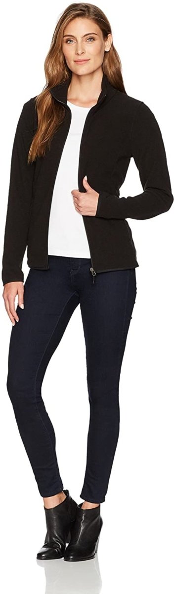 Classic Fit Long - Sleeve Full - Zip Fleece Jacket - Deb Shops