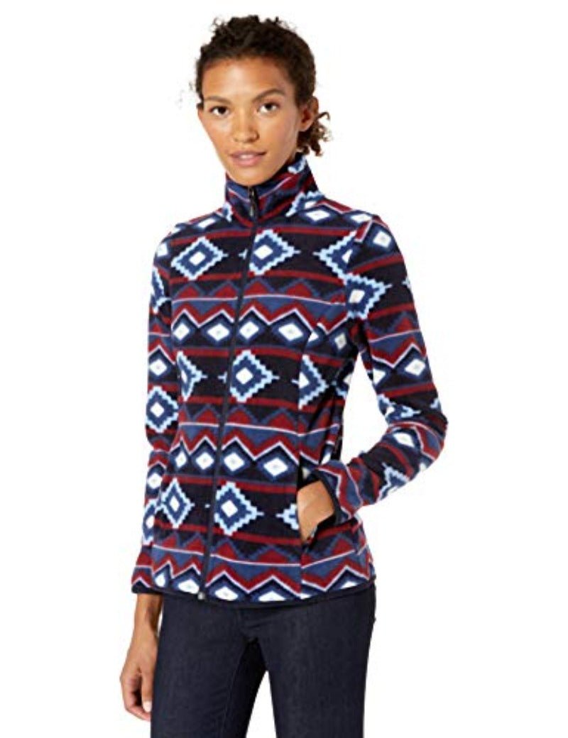 Classic Fit Long - Sleeve Full - Zip Fleece Jacket - Deb Shops