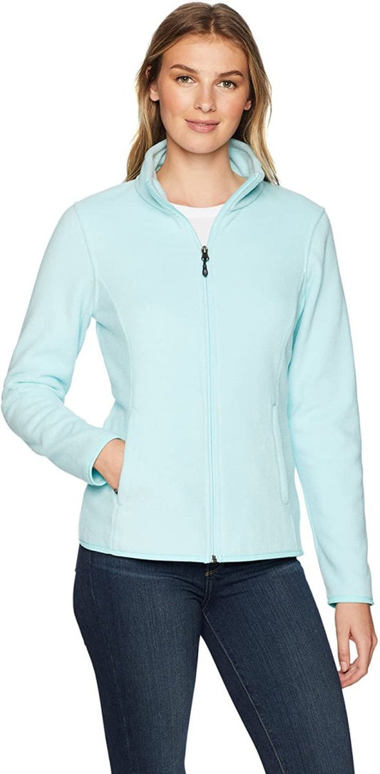 Classic Fit Long - Sleeve Full - Zip Fleece Jacket - Deb Shops