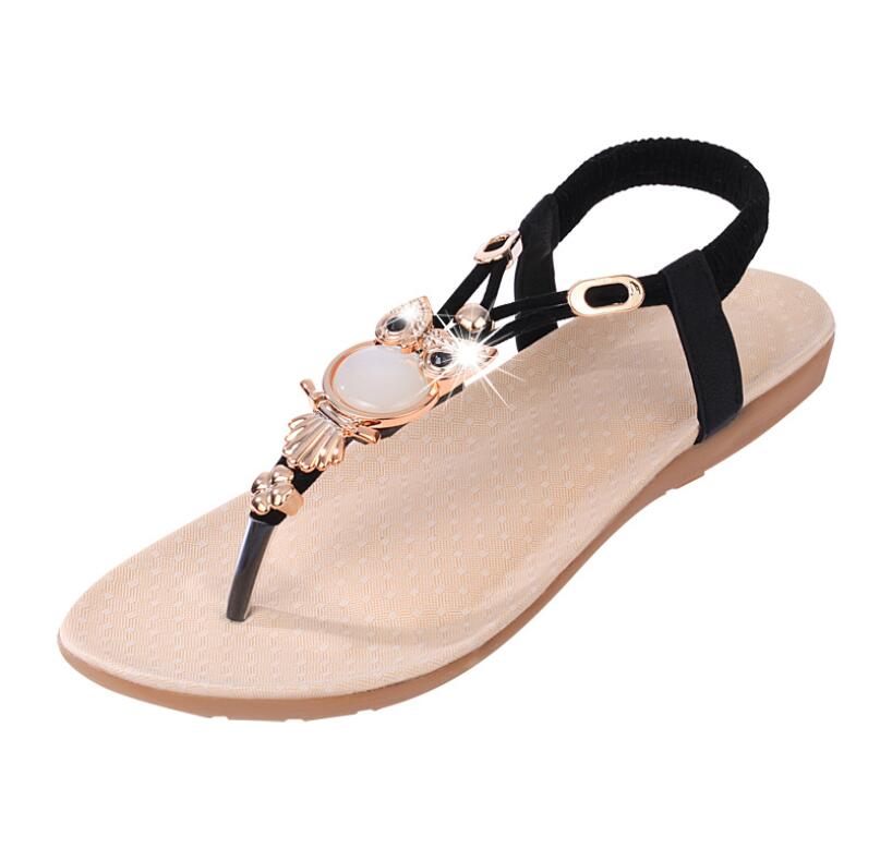 Comfort Rhinestone Sandals - Deb Shops