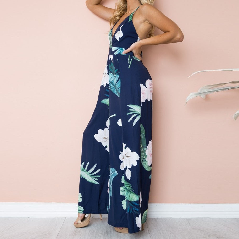 Sleeveless Long Jumpsuit - Debshops