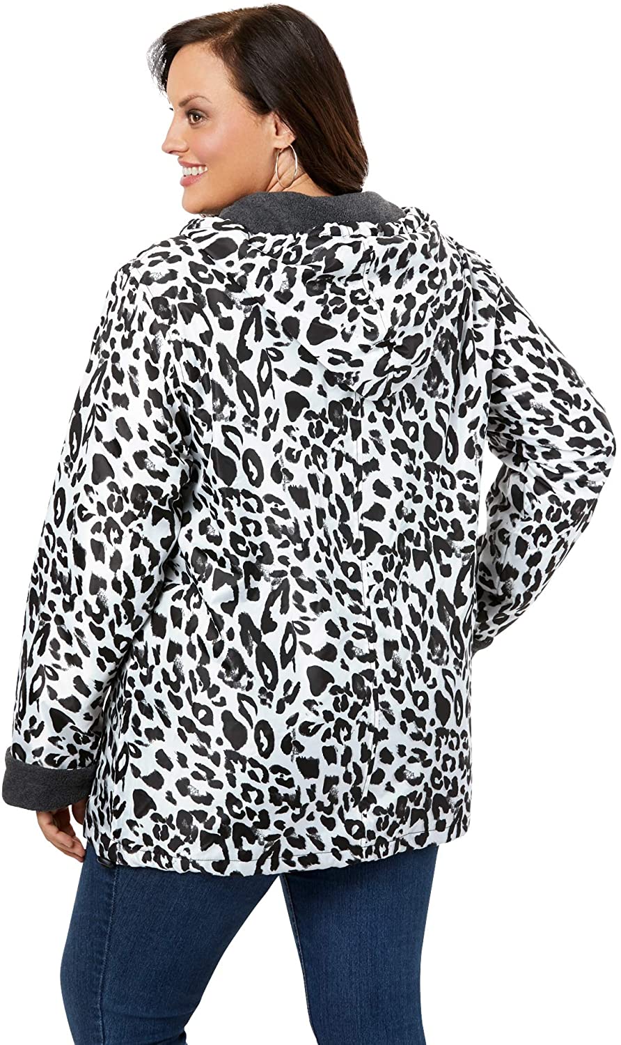 Hooded Jacket with Fleece Lining Lightweight - Debshops