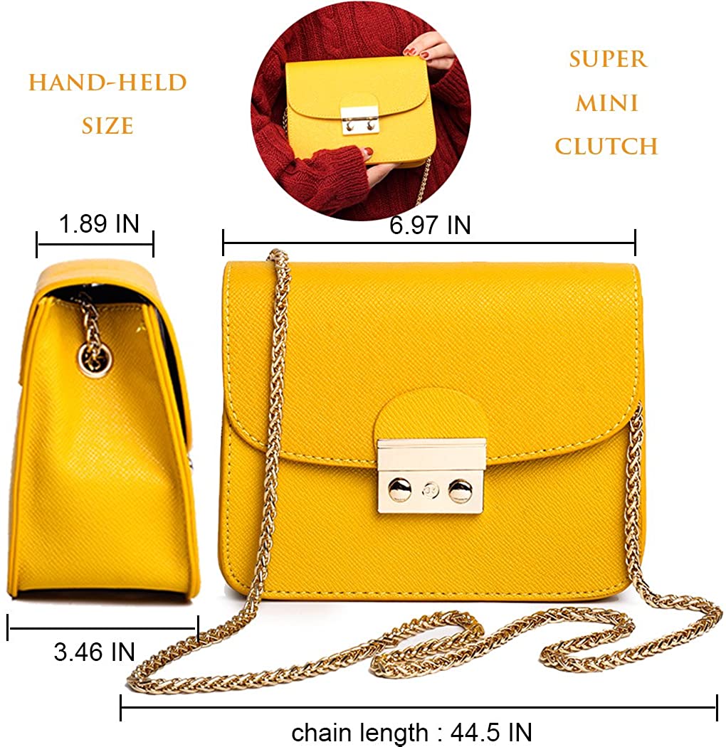 Small Crossbody Bag Chain Shoulder Clutch Purse - Debshops
