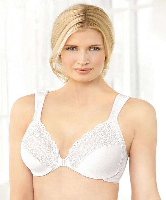 Plus Size Full Figure Wonder-wire Front Close Bra - Debshops
