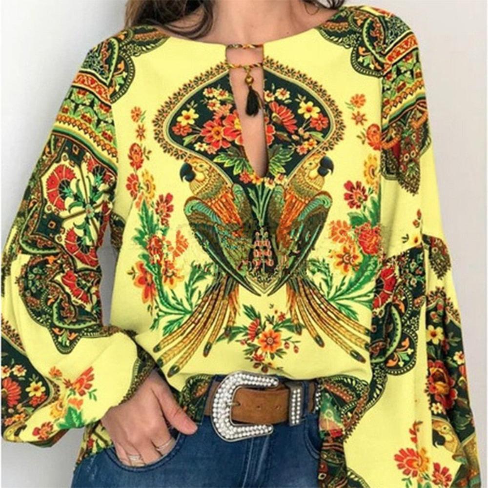 Floral Bohemian Vintage Blouse - Deb Shops