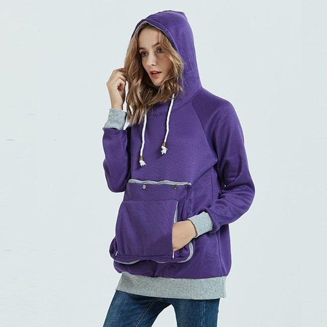 Hoodie Cuddle Pouch Sweatshirt Pocket Pullover - Deb Shops