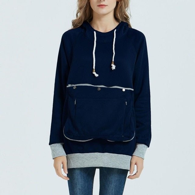 Hoodie Cuddle Pouch Sweatshirt Pocket Pullover - Deb Shops