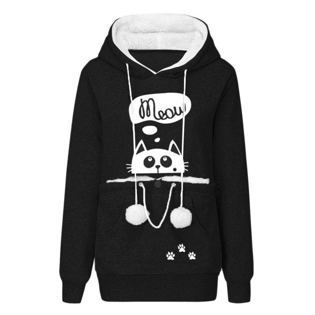 Hoodie Cuddle Pouch Sweatshirt Pocket Pullover - Deb Shops