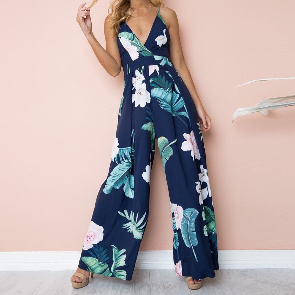 Sleeveless Ankle-Length Pants Jumpsuit - Deb Shops