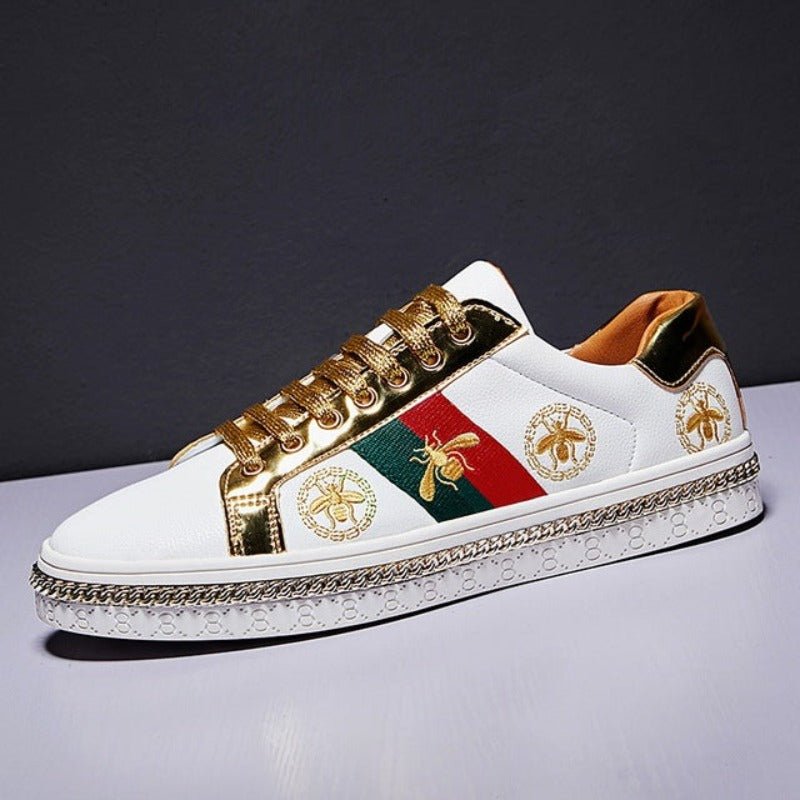 Stylish Brand Embroidered Skateboarding Sneakers - Deb Shops