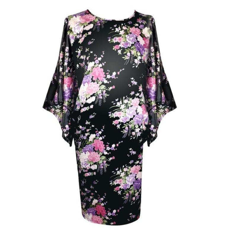Satin Nightwear Nightgown Loose Bath Gown Nightdress Sleepwear Night Dress - Debshops