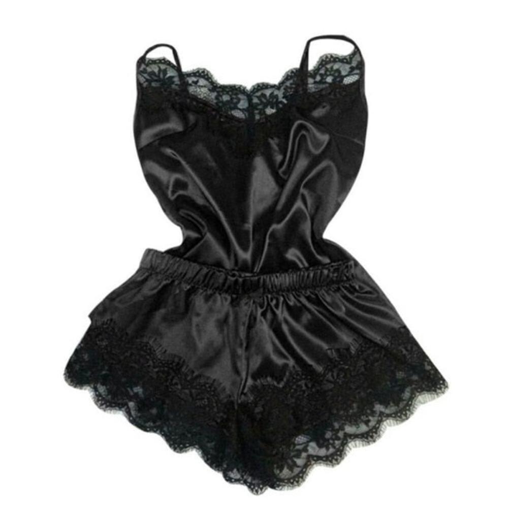 Silk Lace Sleep-Wear Pajamas - Debshops