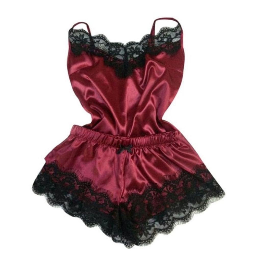 Silk Lace Sleep-Wear Pajamas - Debshops